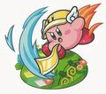 Artwork of the Cutter Drop card from Kirby no Copy-toru!