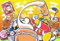 Illustration from the Kirby JP Twitter featuring Nruff and Nelly