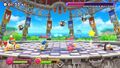 King Dedede & Meta Knight batting Gordos around in Kirby Fighters 2