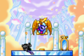 Meta Knight is banished into the mirror