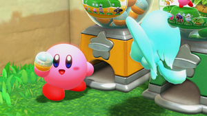 KatFL Kirby obtaining a figure screenshot.png
