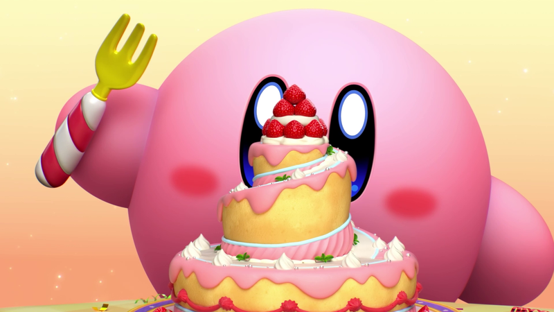 File:KDB Kirby holding the Dream Fork screenshot.png
