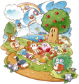 Artwork for the "Kirby Picnic" merchandise series