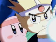 Kirby and Knuckle Joe harness the power of the device together.