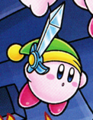 Sword Kirby in Find Kirby!! (Battleship Halberd)