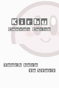 The title screen for the Kirby: Canvas Curse demo