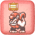 Character Treat from Kirby's Dream Buffet, depicting Bonkers' sprite from Kirby's Adventure