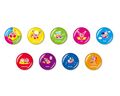 Can badge collection from the "TRY! KIRBY!" AEON collaboration