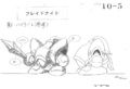 Kirby: Right Back at Ya! animator sheet showing more details on the front and side views