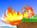 Kirby with his Fire Copy Ability