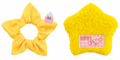 Star Goods Selection scrunchie and pouch from "Kirby Sweet Party" merchandise series