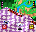 Kirby spins around on a Conveyor Belt. (Hole 8)