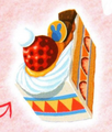 King Dedede's special shortcake in Kirby: The Strange Sweets Island