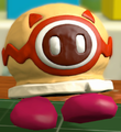 Screenshot of Cotta's figurine from Kirby and the Rainbow Curse