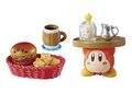 "Hamburger Set" miniature set from the "Kirby Cafe Time" merchandise line, featuring a Kirby burger
