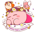"Pupupu Tour in Hokkaido" artwork from the Limited Design "Kirby of the Stars: Kirby's Locality" merchandise line