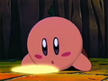 Kirby notes his failing Warp Star after returning to Kabu Canyon.