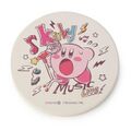Coaster from the "Kirby x ITS'DEMO: PUPUPU ROCK" merchandise line