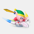 Kirby Air Riders amiibo of Sword Kirby on the Dragoon
