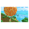 Credits picture of Kirby and co. running from a Rolling Waddle Dee ball