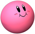 Artwork of Kirby Ball from Kirby's Block Ball