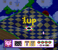 1-Ups are awarded in Kirby's Dream Course by scoring holes-in-one