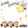 Photoframe made in celebration of Kirby's 27th birthday (Kirby Café)