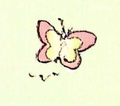 A butterfly in the book It's Kirby Time: Kirby's Birthday