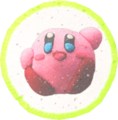 Kirby, featuring artwork from Kirby and the Rainbow Curse