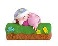"Sleep" figure from the "Poyotto Collection Kirby 30th Anniversary" merchandise line, featuring Sleep Kirby