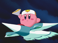 Top Kirby riding the Winged Star