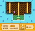 Kirby finds the hidden room containing the Big Switch.