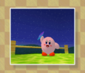 Kirby finding the first Crystal Shard