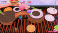 Screenshot of gameplay on the third layout for the BBQ stage