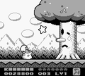 Whispy's defeat in Kirby's Dream Land 2