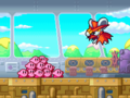 Visiting Daroach in his airship in Kirby Mass Attack