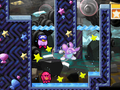 A Flotzo in the Illusion Islands stage of Kirby Super Star Ultra