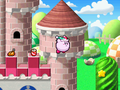 Kirby exiting from the castle