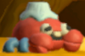Screenshot of Crabbo from Kirby and the Rainbow Curse