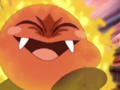 Kirby as he appears in King Dedede's nightmare from Prediction Predicament - Part I