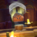 Tip image of Stone Kirby pounding a stake in Kirby Star Allies