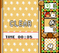 Stage clear screen (Super Game Boy)
