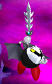 Dark Meta Knight's Revenge, just after emerging from the Dimension Mirror in Kirby: Triple Deluxe