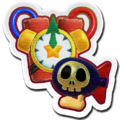 The Explosives Sticker from Kirby Fighters 2, which features Timed Dynamite and a Bomber