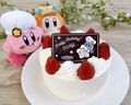 Commemorative photo posted on the KirbyCafeJP Twitter for Kirby's 27th anniversary