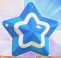 A blue Point Star in Kirby's Return to Dream Land Deluxe