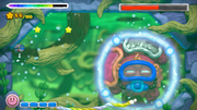 Chasing after Kirby using an electric field
