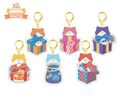 Pendant collection from "Happy Birthday Waddle Dee" merchandise line, featuring a present from Kirby