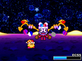 Kirby battling Marx in Kirby Super Star Ultra