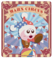 Two Clown Acrobots appear on the "Marx Circus" Travel Sticker from the "Kirby Pupupu Train" 2018 events